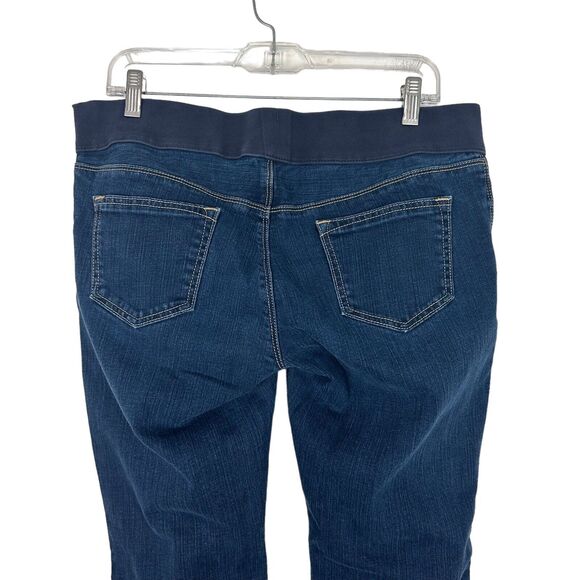Old Navy Maternity Jeans 8 Regular Low Rise Waist Pull On Elastic Comfort Boot - Picture 7 of 10